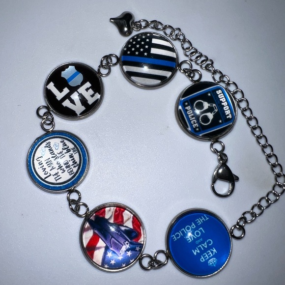 $8 Law Enforcement Bracelet. New. Stainless Steel. $8 if bundled - Picture 8 of 11